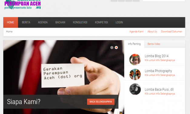 Website for Aceh Women Movement
