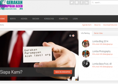 Website for Aceh Women Movement